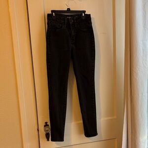 Old Navy OG Black High-Rise Straight Jeans